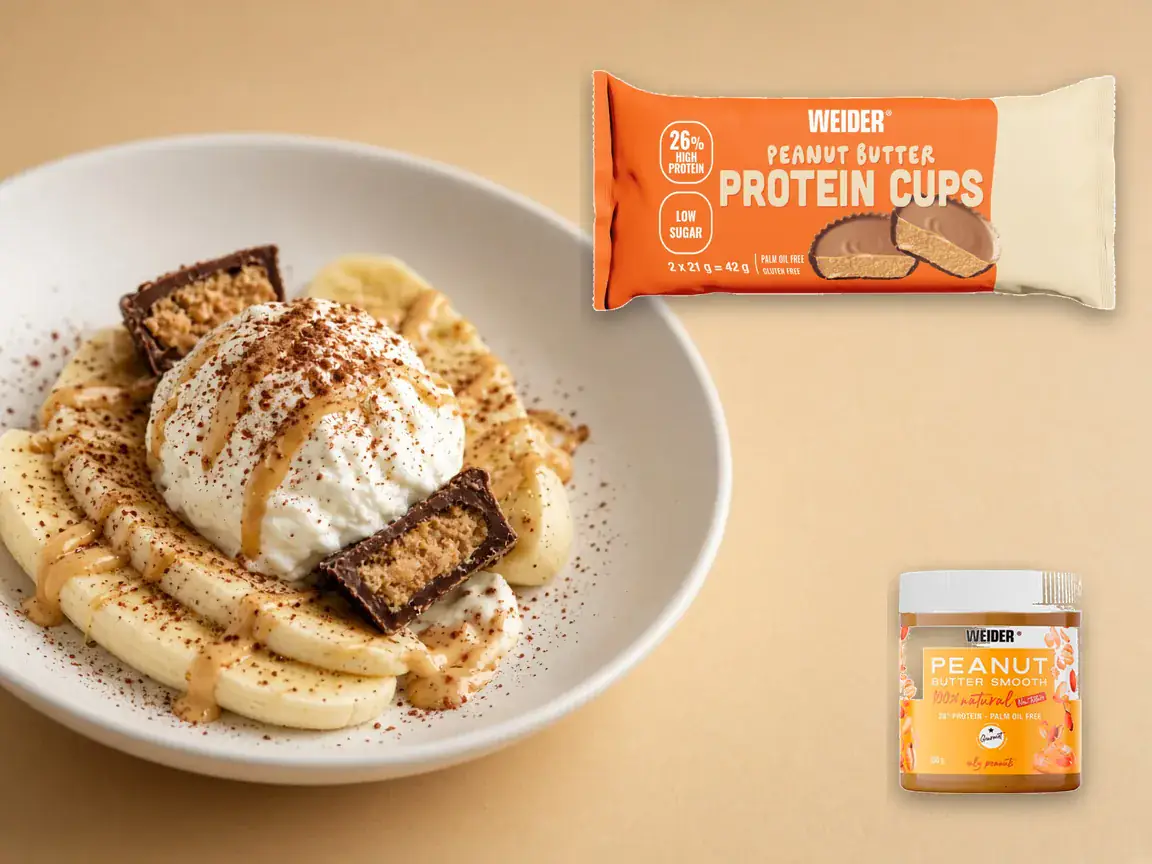 Banana split με protein cups