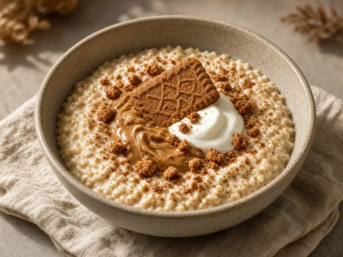 Biscoff Protein Porridge