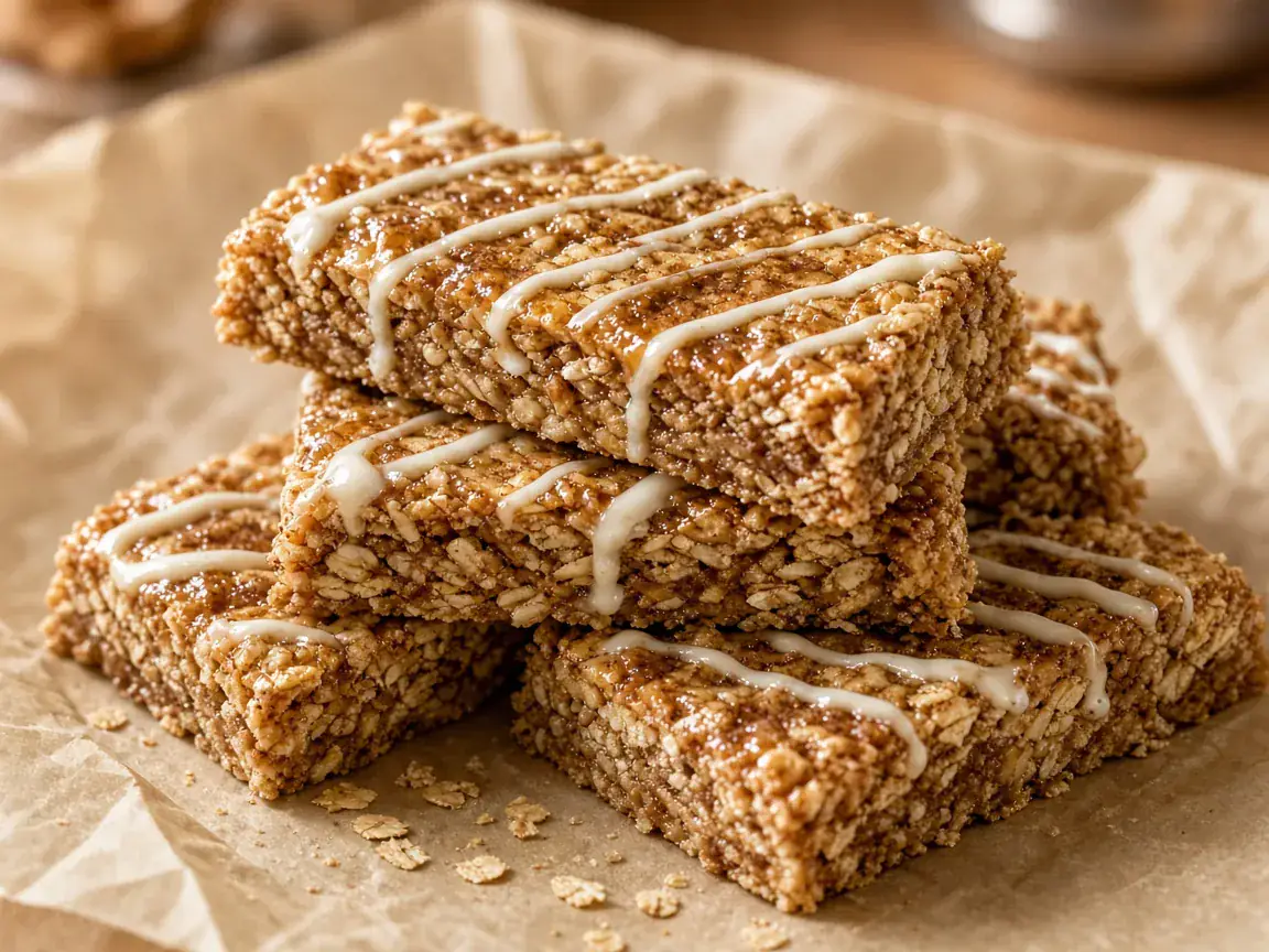 Cinnamon Roll Cereal Bars
