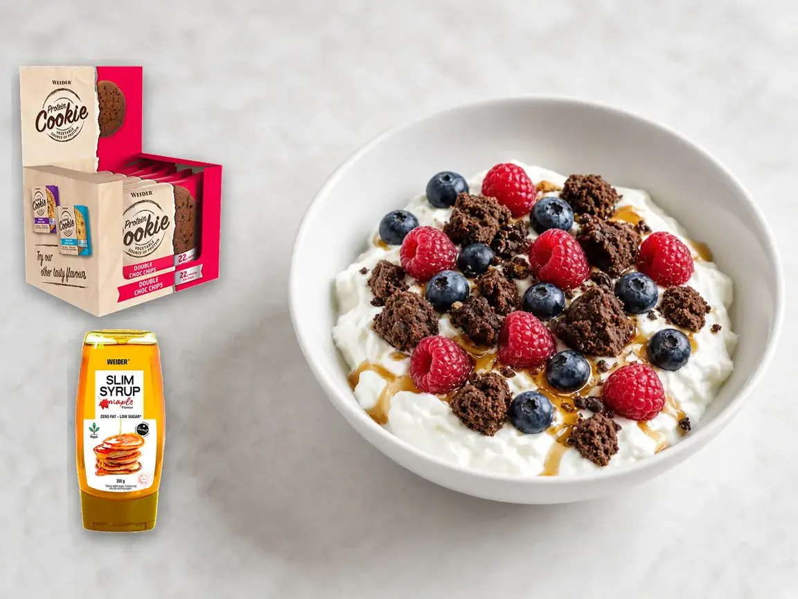 Protein cookie yogurt bowl