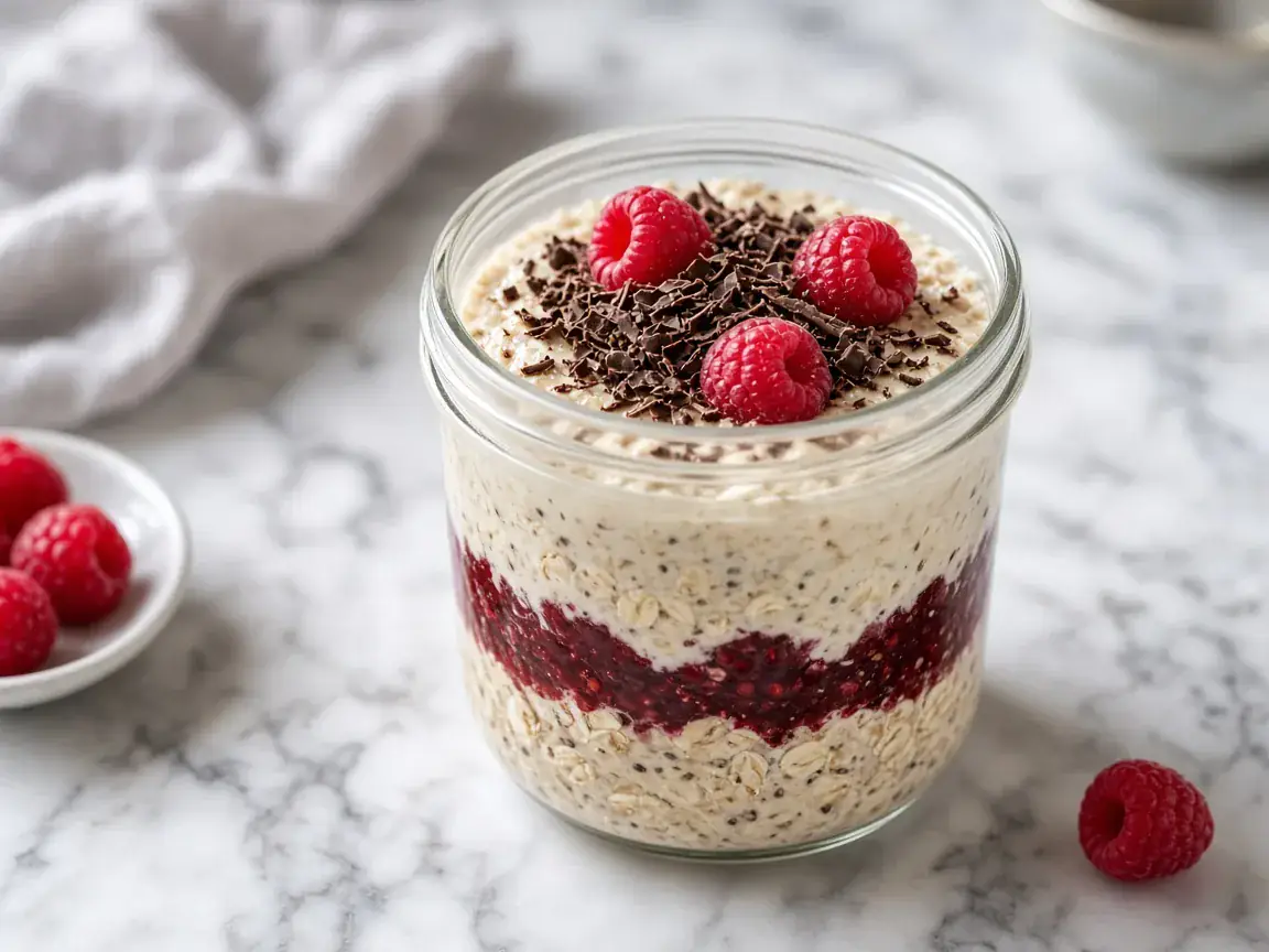 Overnight Oats Raspberry Choco