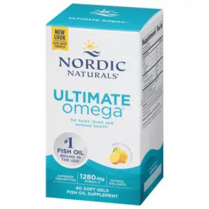 Nordic Ultimate Omega (Lemon, 1,280 mg, 60 Soft Gels)
