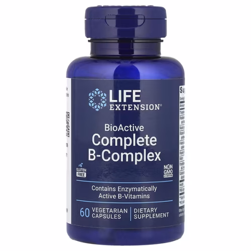Life Extension BioActive Complete B-Complex, EU (60 Caps)