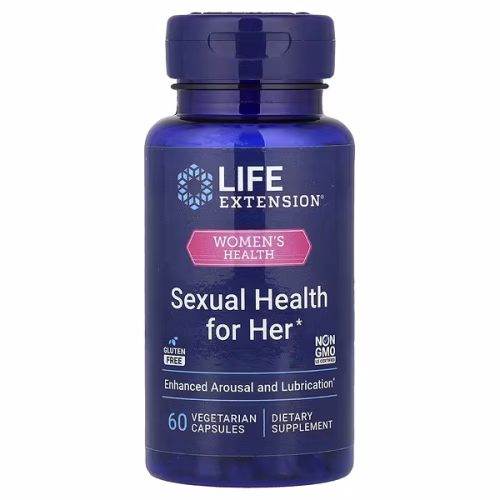 Life Extension, Women’s Health, Sexual Health for Her, 60 Vegetarian Capsules