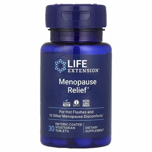 Life Extension, Menopause Relief, 30 Enteric Coated Vegetarian Tablets