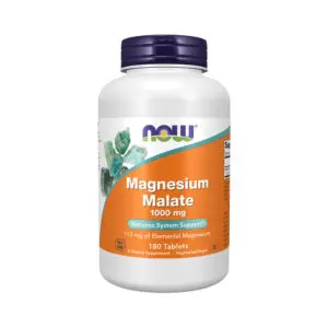 Now Foods Magnesium Malate 1000 mg (180 Tablets)
