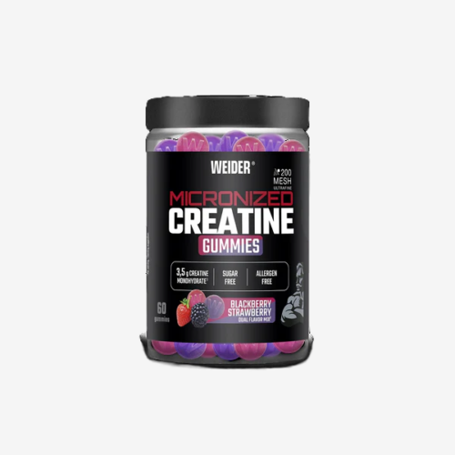 Weider Nutrition Micronised 200 Mesh  Creatine Gummies Dual Flavor( 60 gummies )
