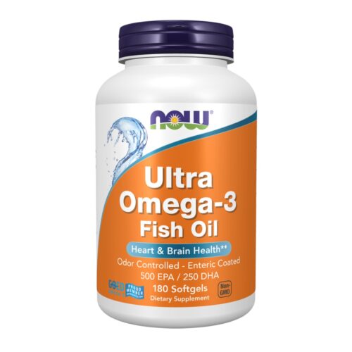Now Foods Ultra Omega-3 Fish Oil (180 Softgels)