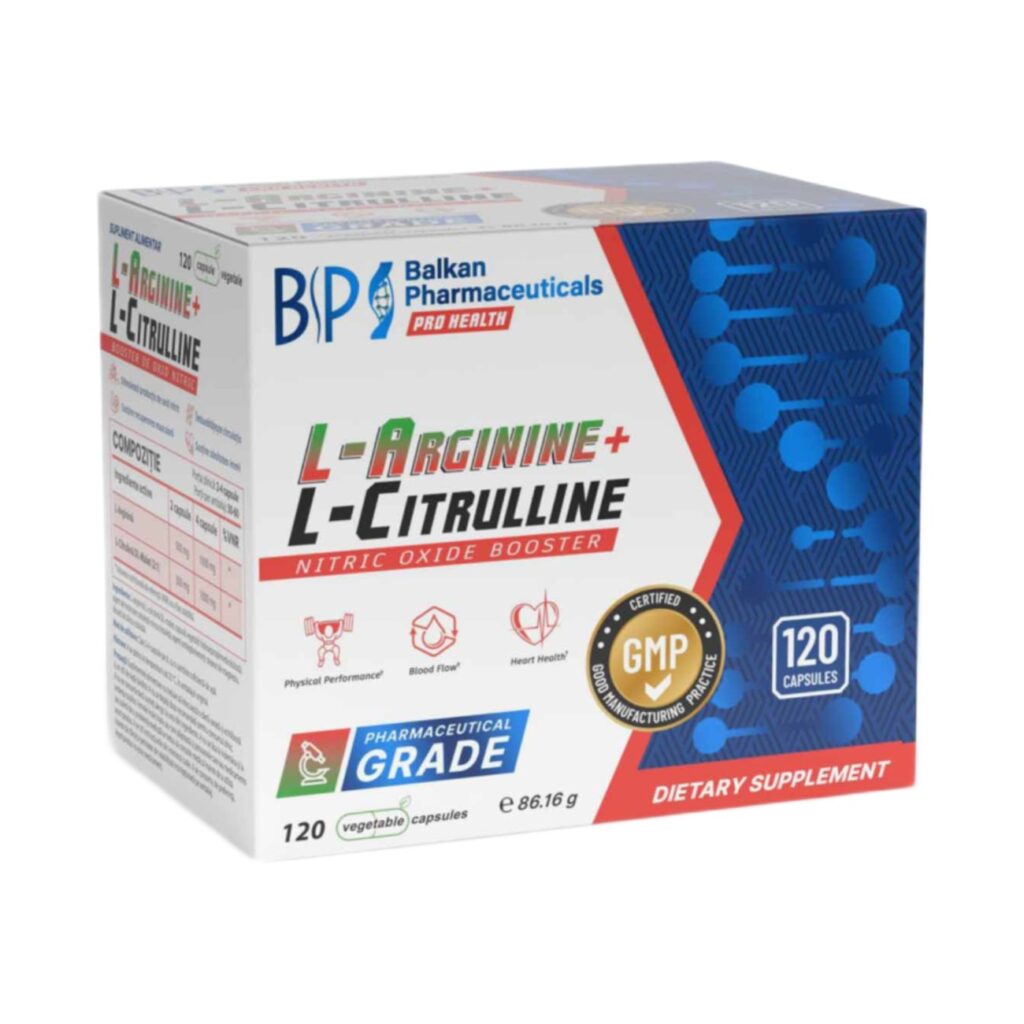 Argininel Citrulline Balkan Pharmaceuticals 120 Caps
