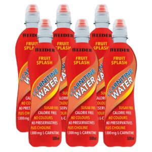 Weider L Carnitine Water 6 x 500 ml Fruity Splash 8.jpg