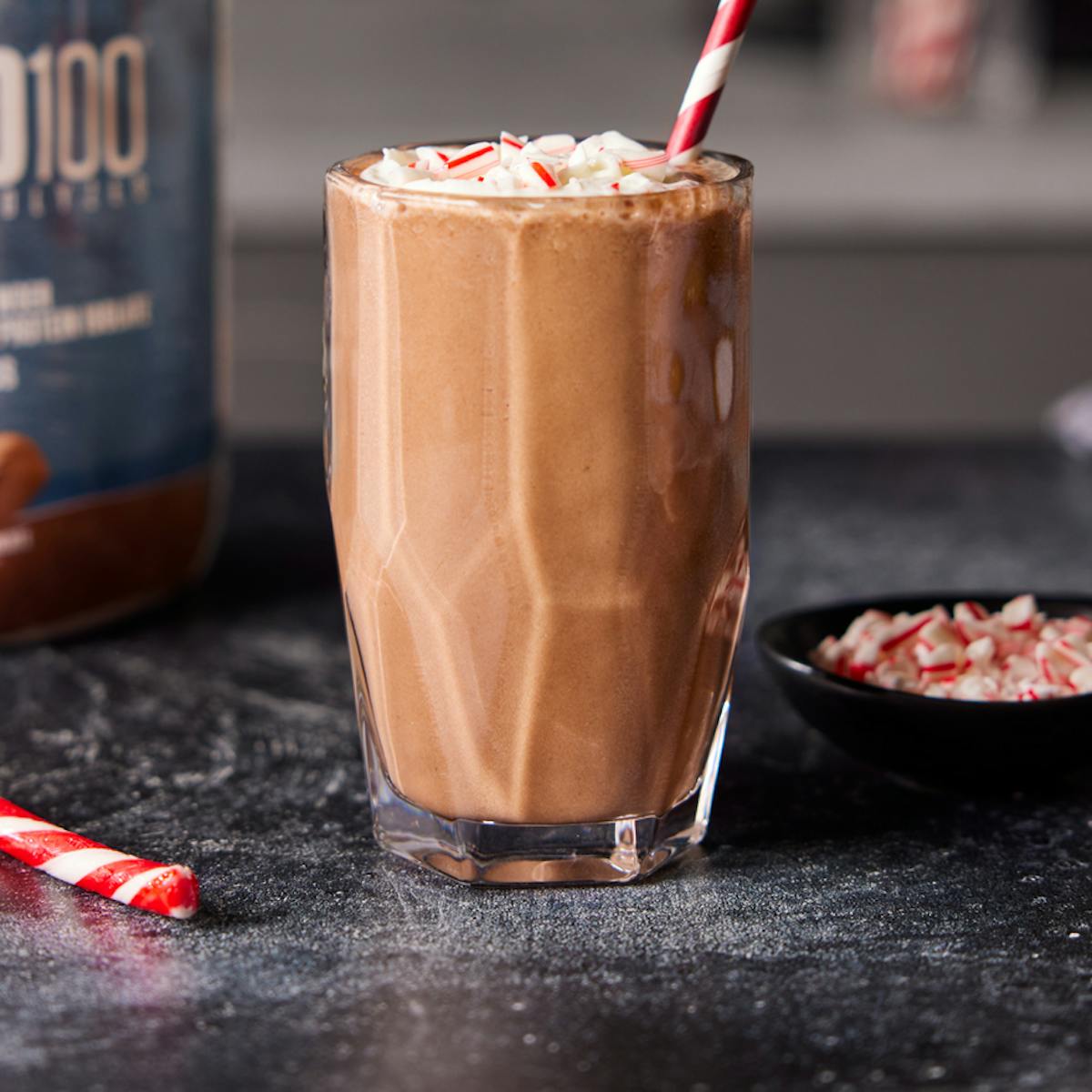 Chocolate Peppermint Protein Shake