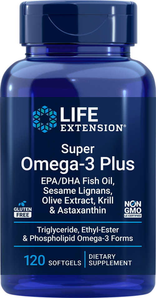 Life Extension Super Omega-3 EPA/DHA Fish Oil, 120 Softgels